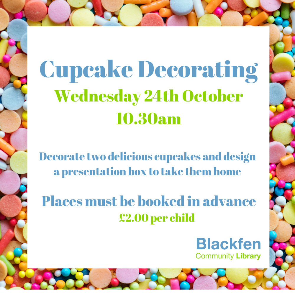 Cupcake Decorating Children's Event Poster