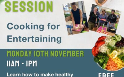 Cooking for Entertaining – Adult Cookery Mon 10 Nov 11am FREE