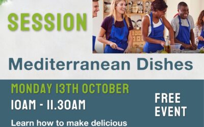 Mediterranean Dishes – Adult Cookery Mon 13 Oct